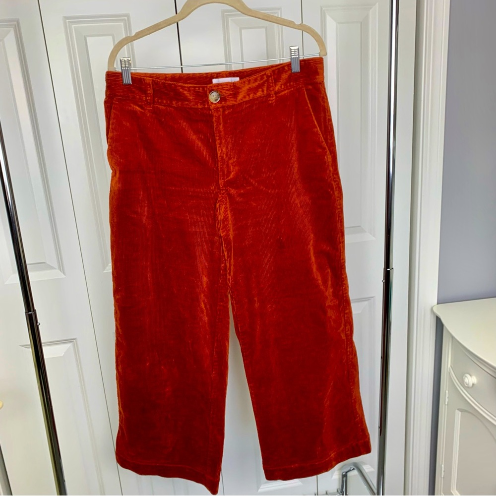 LOFT rust Cropped Pants